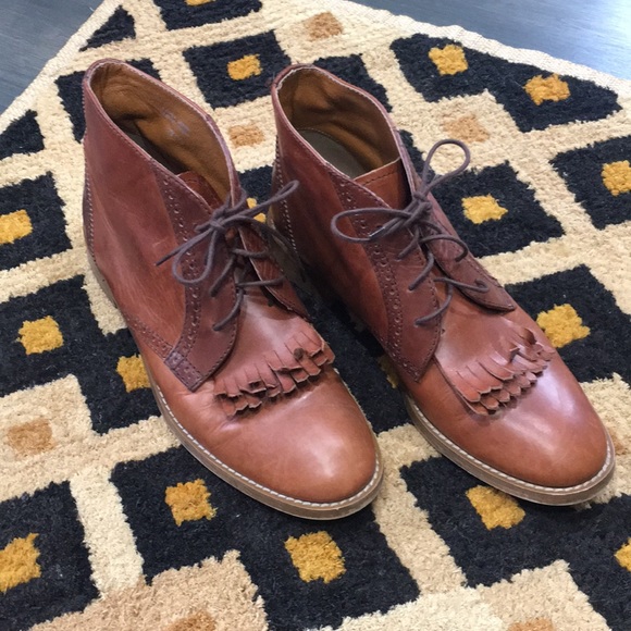 Madewell Shoes - Madewell Aberdeen 1937 Lace-up Booties Sz 9